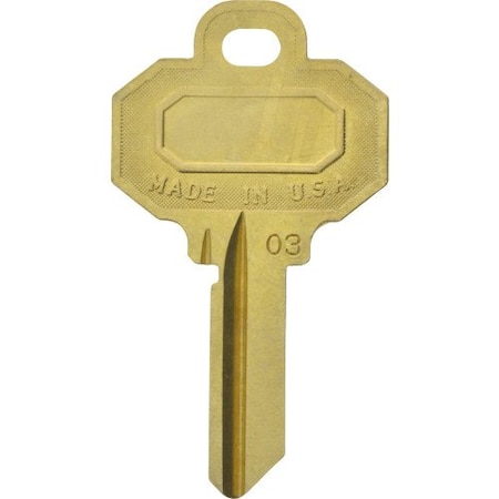 Hillman HILLMAN Traditional Key House/Office Key Blank BW2 Single For Baldwin Locks, PK10 86488